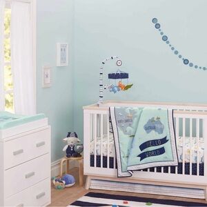 Just Born - 3 Piece Crib Set - Hello World